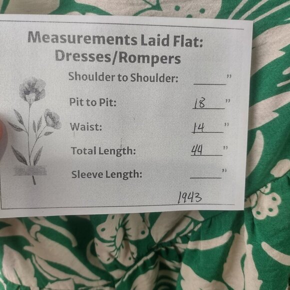 Women's MNG Green Floral Print Maxi Dress Size L - Picture 7 of 7